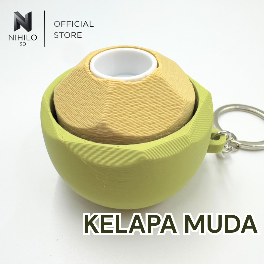 authentic Malaysian coconut charm Coconut Fidget Clicker Keychain (Kelapa Muda & Kelapa Tua)