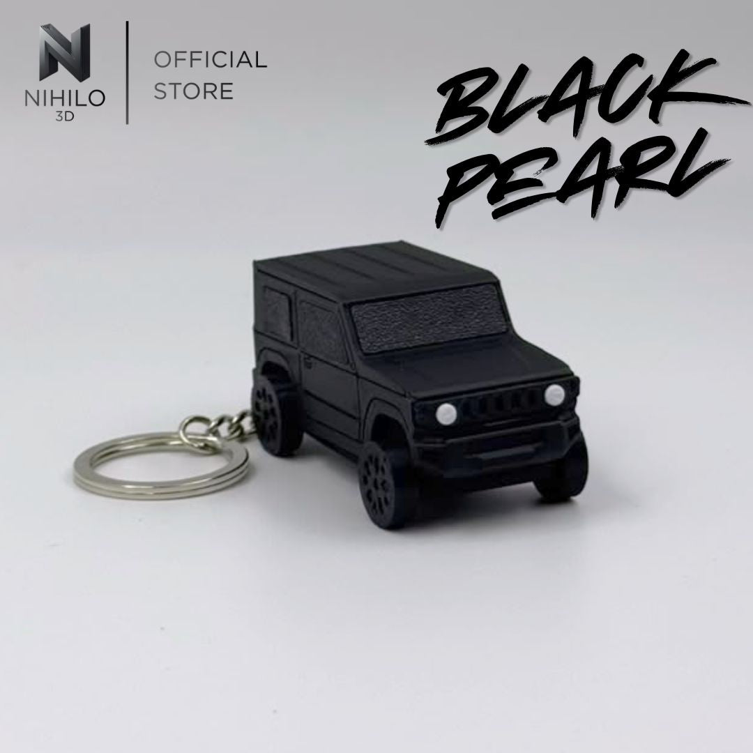 Suzuki Jimny Clicker Keychain | Fidget Stress Relief | Desert / medium gray / Black pearl