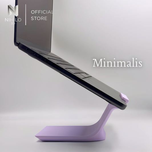 Minimalist Single-Piece Ergonomic Sangga Laptop Riser Stand | Sleek Elevated Desktop Dock