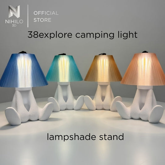 Sitting Figure Lampshade Stand for 38explore Camping Light