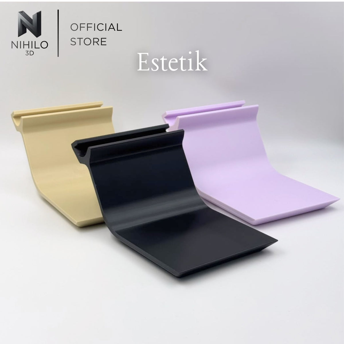 Minimalist Single-Piece Ergonomic Sangga Laptop Riser Stand | Sleek Elevated Desktop Dock