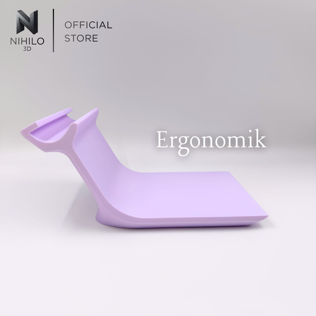 Minimalist Single-Piece Ergonomic Sangga Laptop Riser Stand | Sleek Elevated Desktop Dock